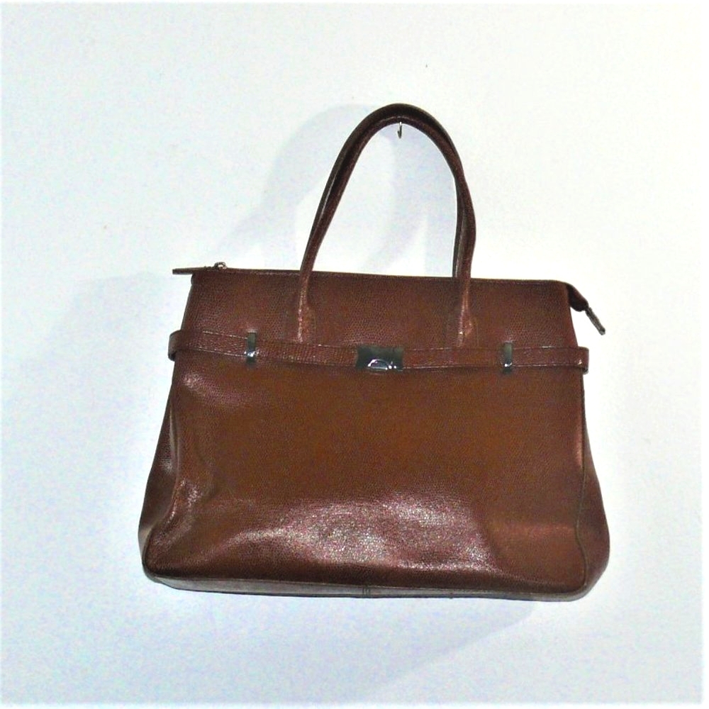Vintage M.London Large  Brown Leather shoulderbag